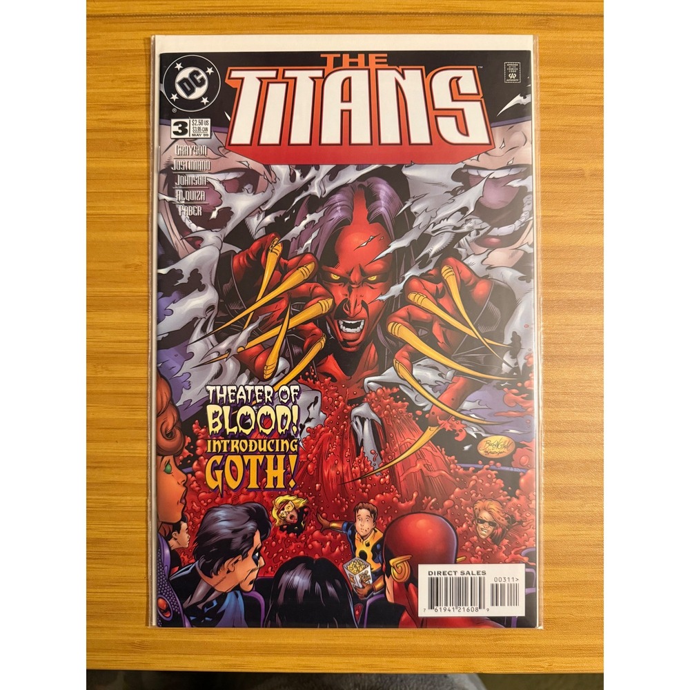 The Titans Comic Book 3 Theater of Blood Introducing Goth DC Comics